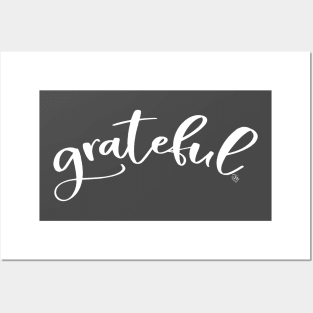 Grateful (white) Posters and Art